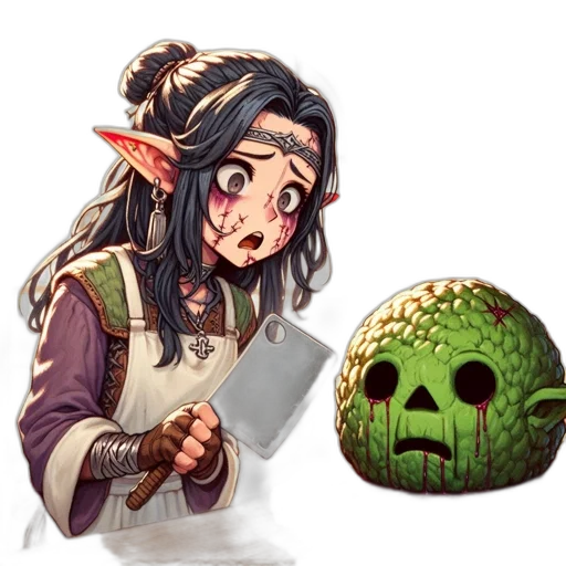 staff, mask, creature, weapon transparent PNG cut-out