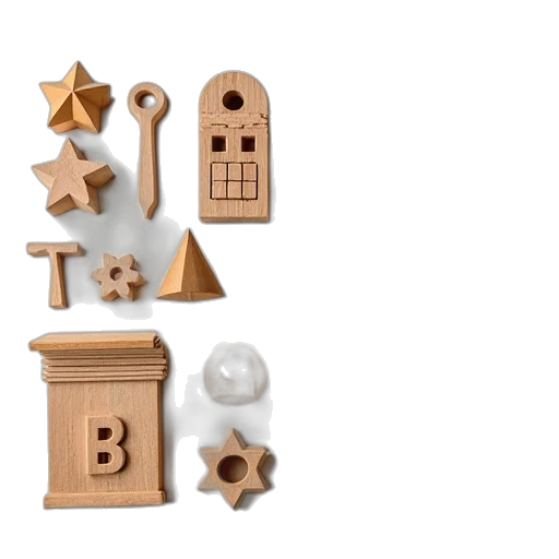 furniture, jewelry, 3d render, collection transparent PNG cut-out