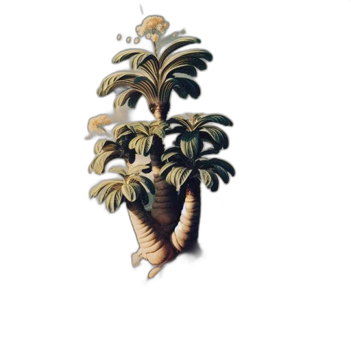 crown, tree, staff, dragon transparent PNG cut-out