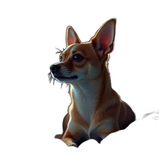 animal, staff, creature, photorealistic transparent PNG cut-out