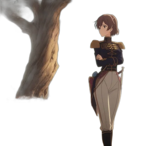 sword, staff, tree, crown transparent PNG cut-out