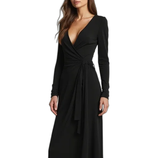 dress, dark, long, sleeve transparent PNG cut-out