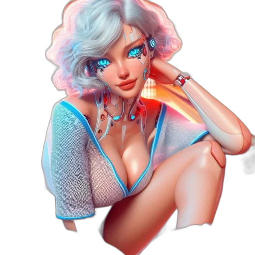 dress, jacket, jewelry, vaporwave transparent PNG cut-out