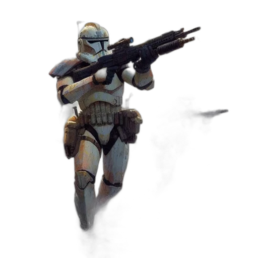 weapon, robot, concept art, 3d render transparent PNG cut-out