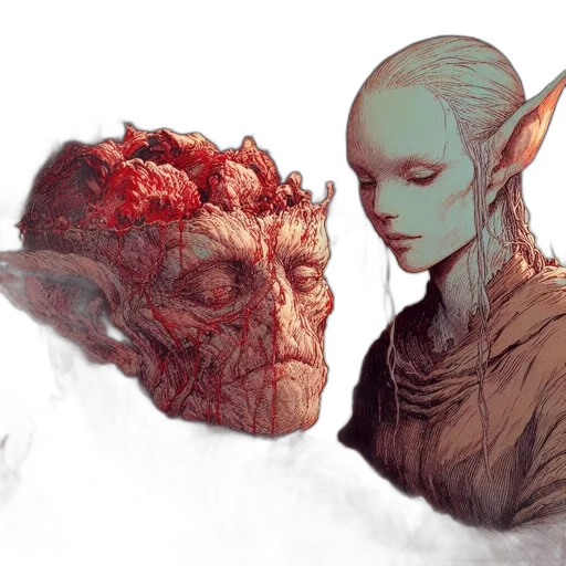mask, face, concept art, fantasy art transparent PNG cut-out