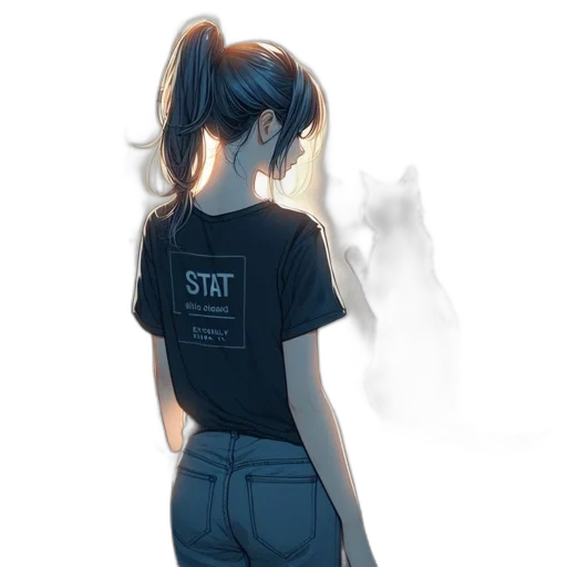 staff, dress, robot, hair transparent PNG cut-out