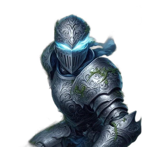 robot, mask, creature, staff transparent PNG cut-out