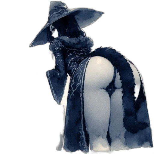 hat, dress, staff, jacket transparent PNG cut-out