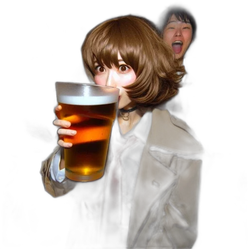 jacket, face, robot, creature transparent PNG cut-out