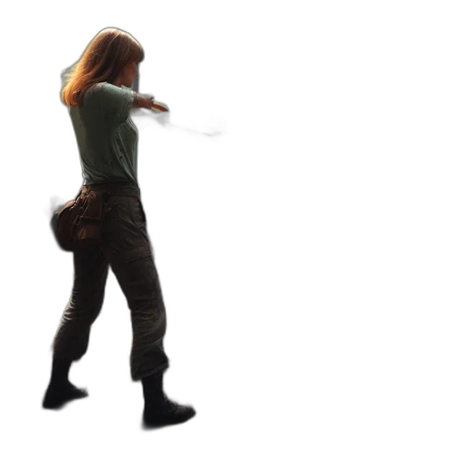 staff, weapon, jacket, 3d render transparent PNG cut-out