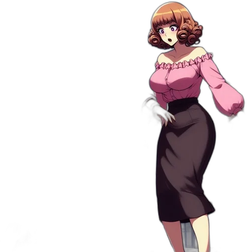dress, staff, flower, jacket transparent PNG cut-out
