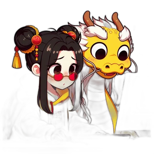 mask, dragon, staff, creature transparent PNG cut-out