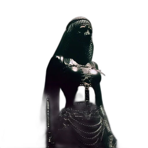dress, shoes, mask, creature transparent PNG cut-out