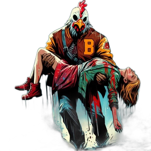 mask, jacket, concept art, comic book art transparent PNG cut-out