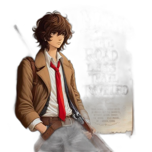 jacket, weapon, sword, staff transparent PNG cut-out