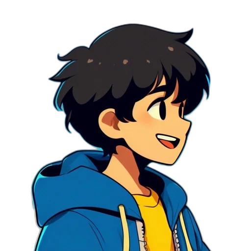 jacket, face, staff, pixel art transparent PNG cut-out