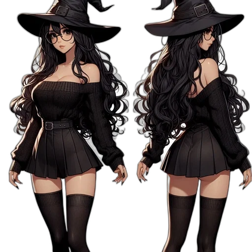 dress, hat, concept art, fantasy art transparent PNG cut-out