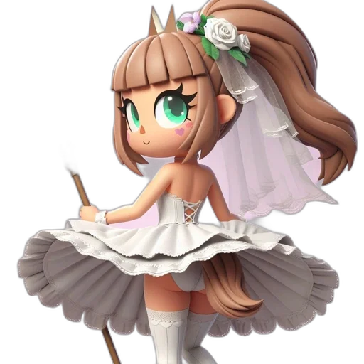 staff, dress, crown, weapon transparent PNG cut-out