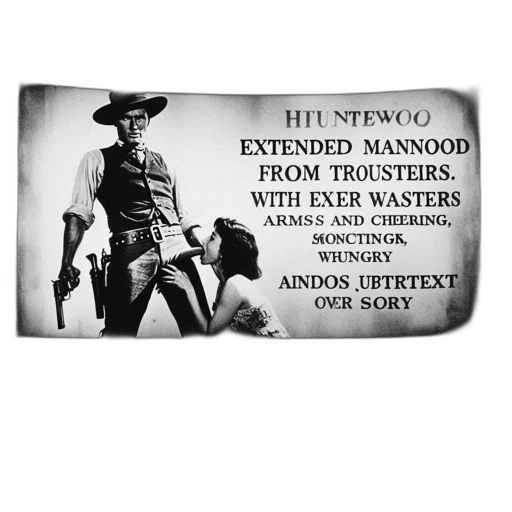 cowboy, stands, stage, holding transparent PNG cut-out