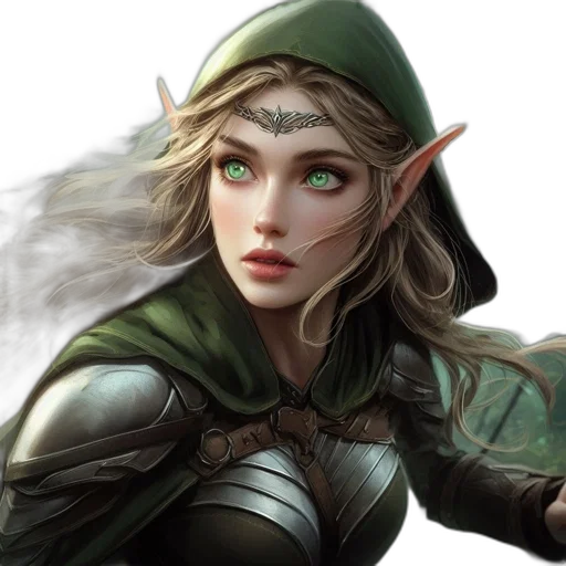 face, dragon, staff, fantasy art transparent PNG cut-out