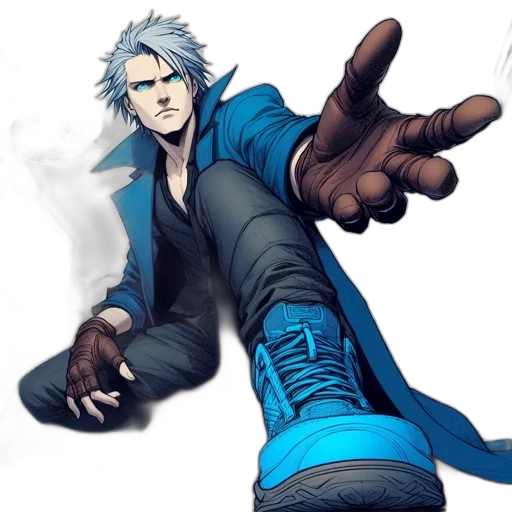 jacket, staff, weapon, concept art transparent PNG cut-out