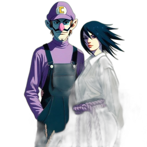 jacket, mask, vaporwave, concept art transparent PNG cut-out