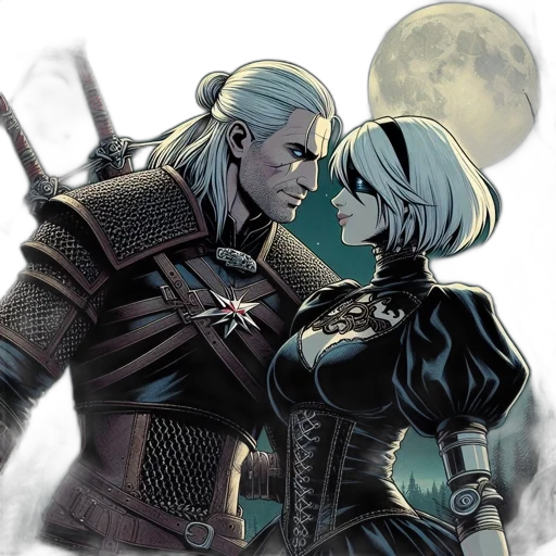 comic book art, fantasy art, concept art, watercolor transparent PNG cut-out