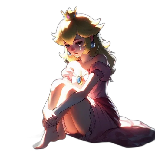 crown, dress, staff, weapon transparent PNG cut-out