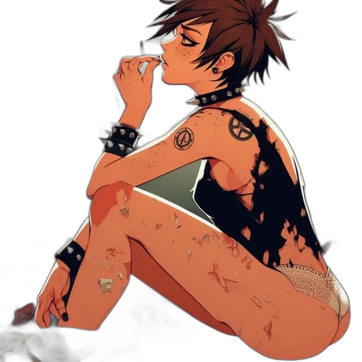 jewelry, concept art, cyberpunk, comic book art transparent PNG cut-out