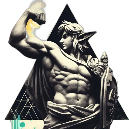 sword, jewelry, vaporwave, fantasy art transparent PNG cut-out