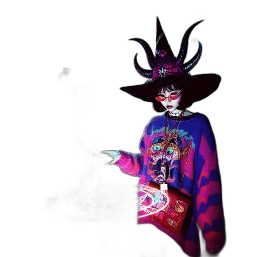 mask, staff, jacket, dress transparent PNG cut-out