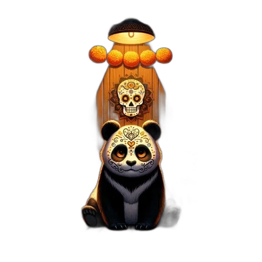 mask, concept art, 3d render, fantasy art transparent PNG cut-out