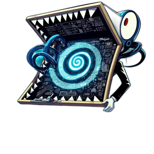 robot, staff, mask, creature transparent PNG cut-out