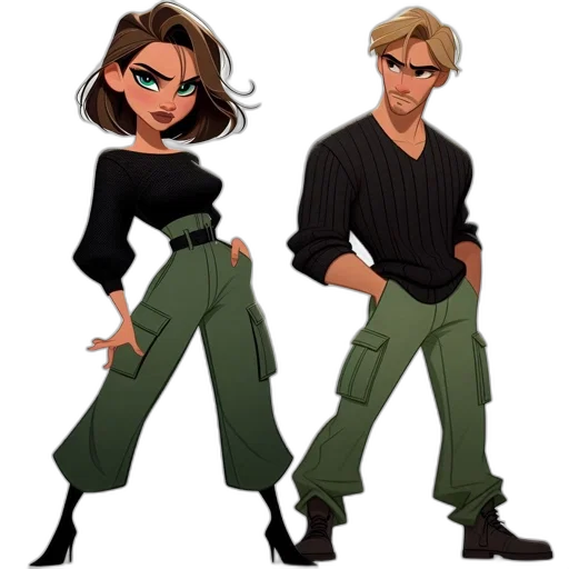 cartoon, concept art, comic book art, 3d render transparent PNG cut-out