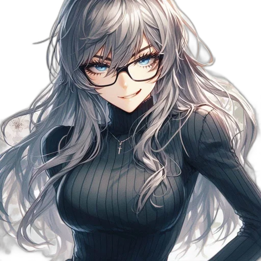 dress, robot, face, hair transparent PNG cut-out