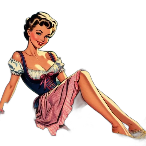 dress, comic book art, concept art, cartoon transparent PNG cut-out