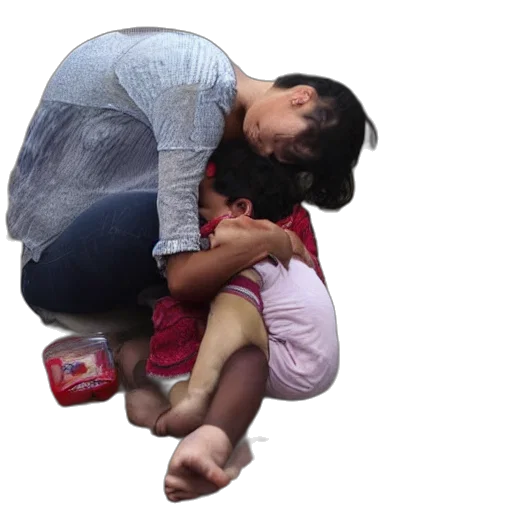 photorealistic, mother, told, her transparent PNG cut-out