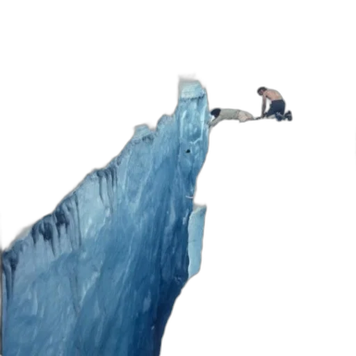 concept art, snow, underwater, two transparent PNG cut-out