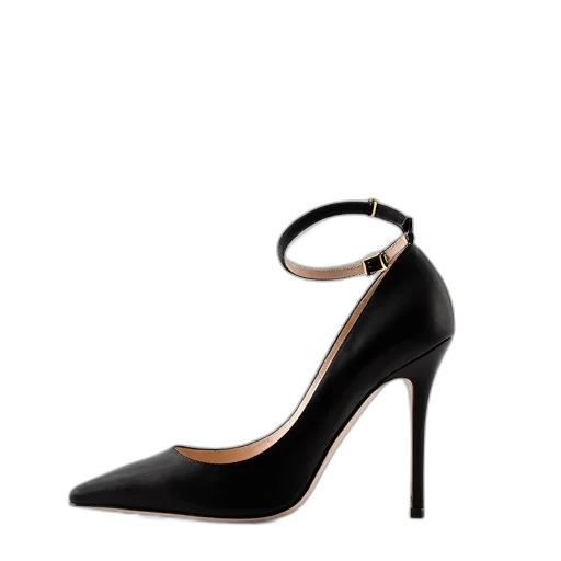 shoes, black, high-heeled, shoe transparent PNG cut-out
