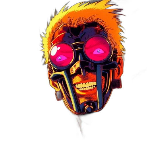mask, robot, face, jacket transparent PNG cut-out