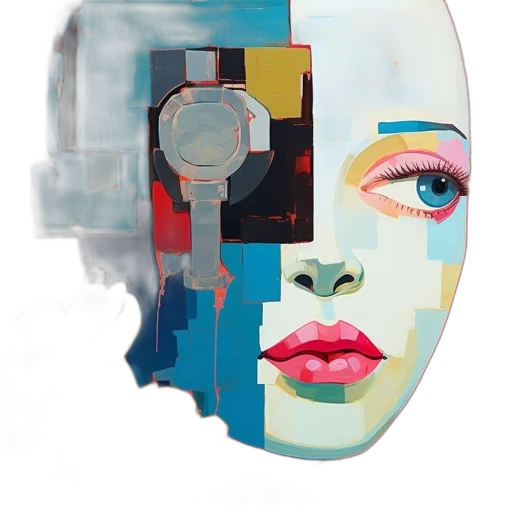 mask, face, robot, jewelry transparent PNG cut-out