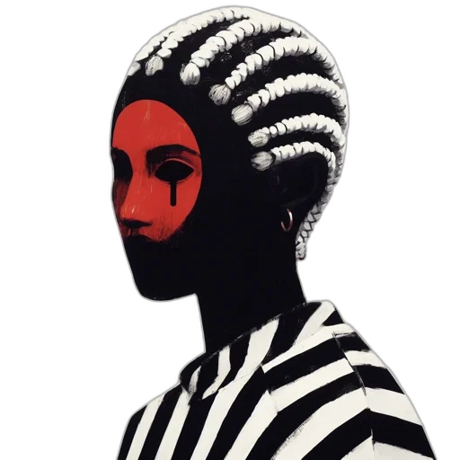 mask, hair, face, crown transparent PNG cut-out