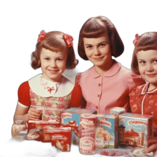 food, red, three, sisters transparent PNG cut-out
