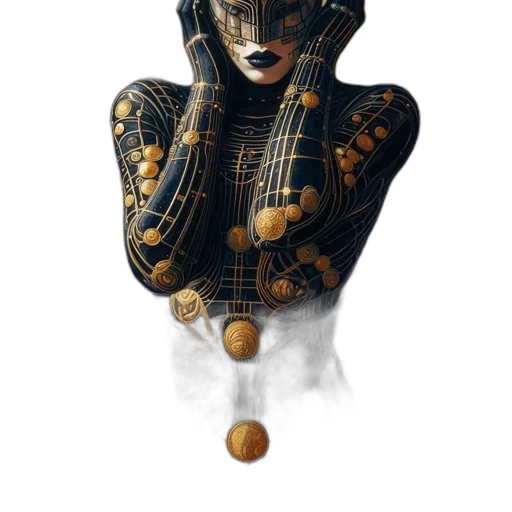 mask, jewelry, robot, face transparent PNG cut-out