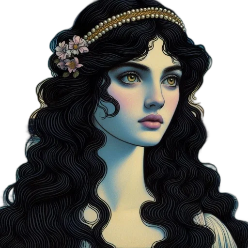 crown, jewelry, face, fantasy art transparent PNG cut-out