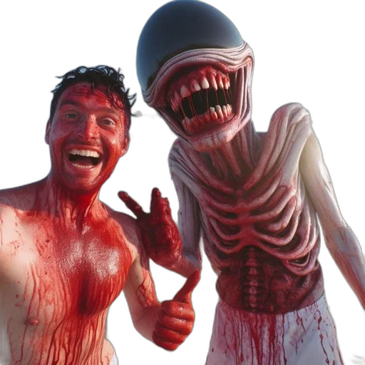 creature, concept art, 3d render, comic book art transparent PNG cut-out