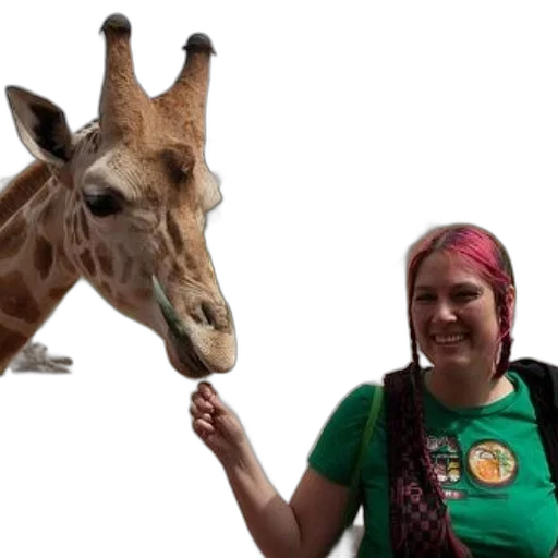 staff, animal, creature, woman transparent PNG cut-out