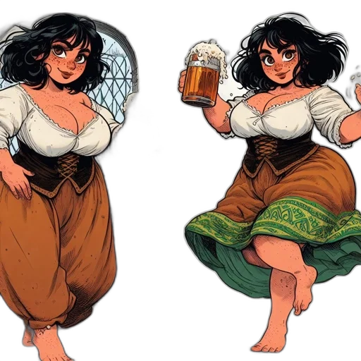 concept art, comic book art, fantasy art, cartoon transparent PNG cut-out