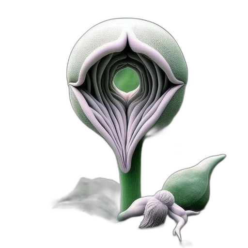 creature, mask, flower, staff transparent PNG cut-out