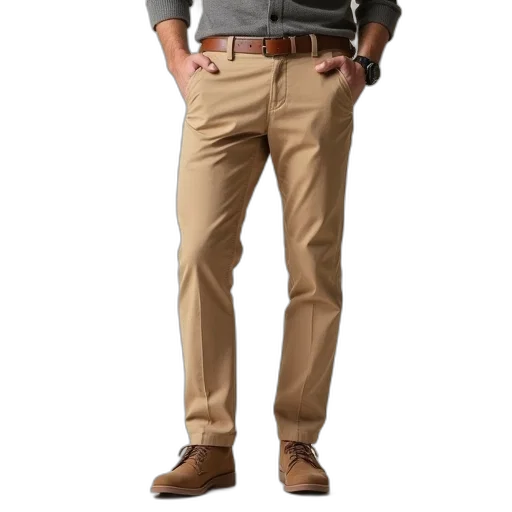 staff, jacket, 3d render, earth tones transparent PNG cut-out